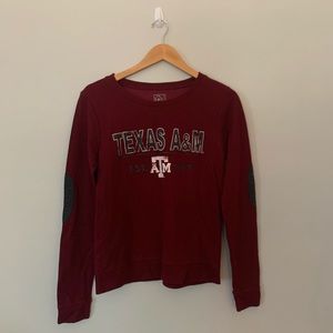 maroon and grey a&m medium sweatshirt